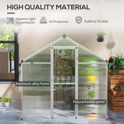 Outsunny 10 x 6ft Aluminium Frame Walk-In Greenhouse