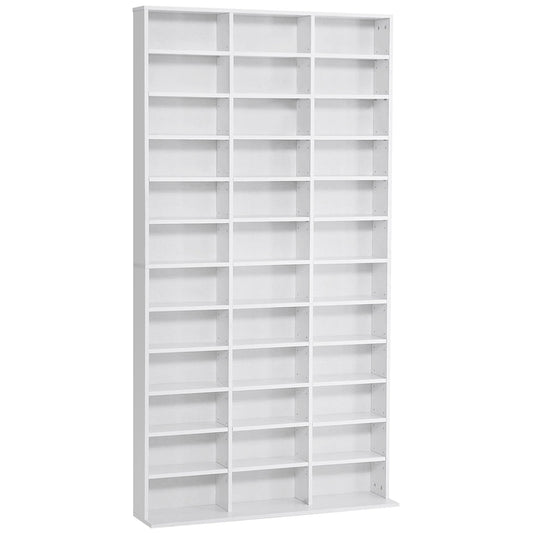 HOMCOM 33 Adjustable Compartment Storage Unit - White