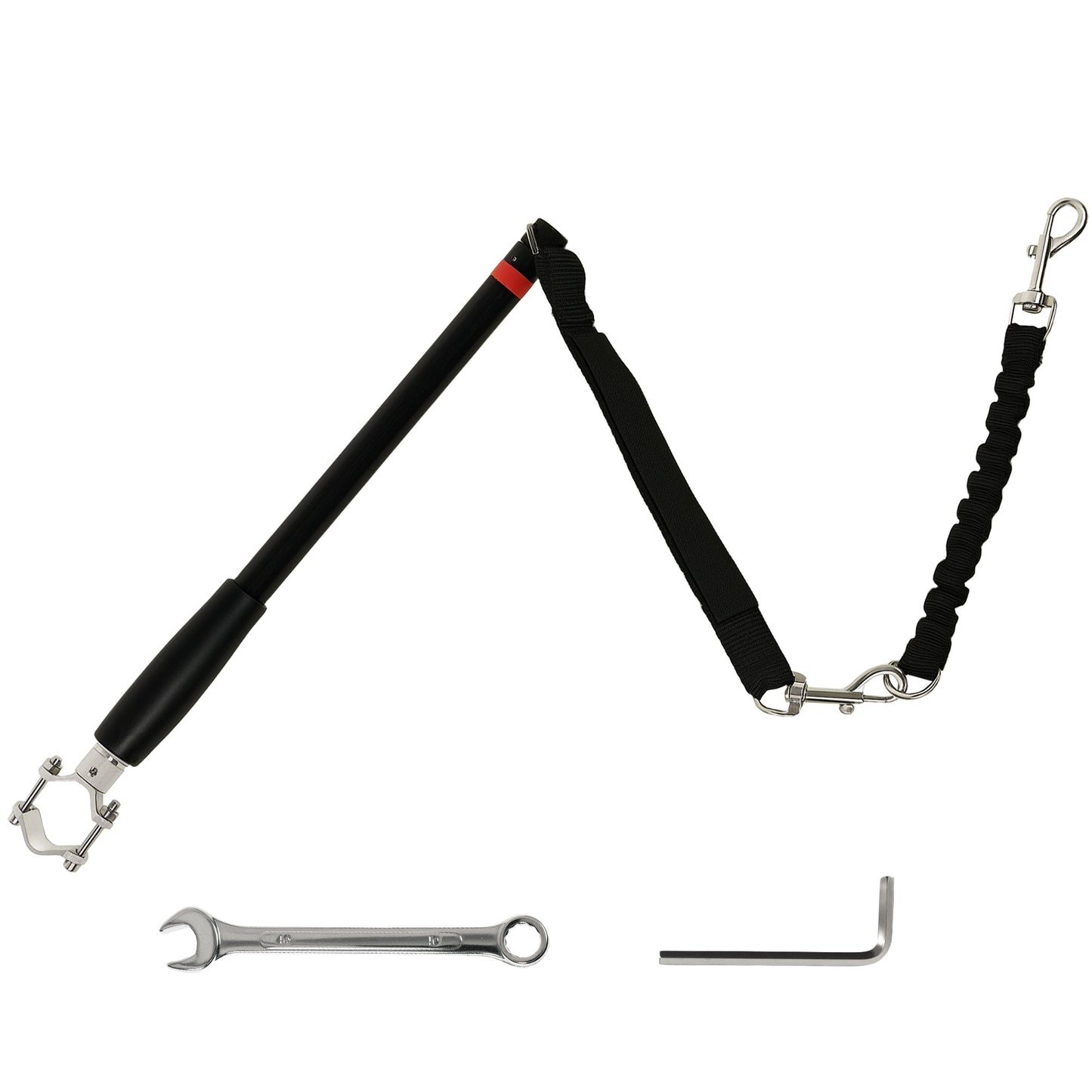 PawHut Dog Lead for Bicycle, Dog Leash for Cycling, Training, Jogging, Black