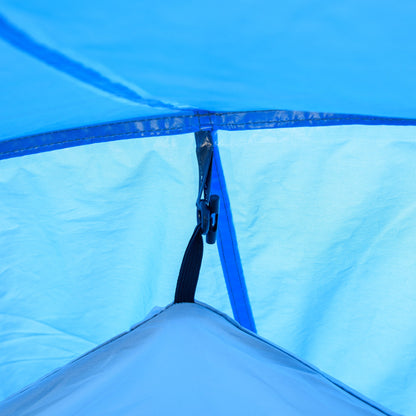 خيمة تخييم Outsunny 2-3 Man Tunnel Tent مع فتحات تهوية للشرفة وغطاء مقاوم للطقس وصيد الأسماك والمشي لمسافات طويلة والمهرجانات والمنزل