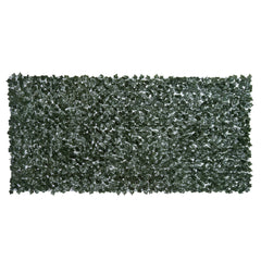 Outsunny 1-Piece Artificial Leaf Hedge Screen Privacy Fence Panel for Garden Outdoor Indoor Decor, Dark Green, 3M x 1.5M
