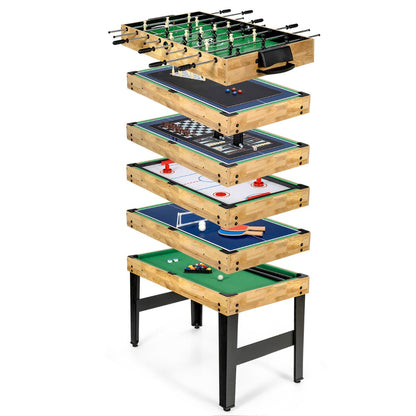 10-in-1 Multi Stackable Combo Game Table for Game Room Arcade Bar Party