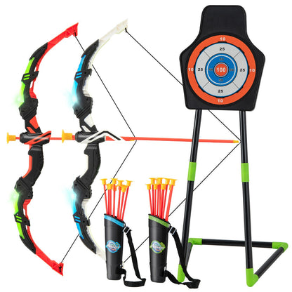 Youth Archery Bow Set with LED Light Up Bow