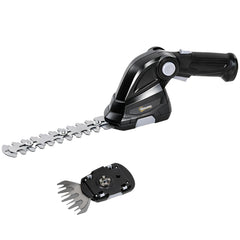 Outsunny 2-in-1 Cordless Hedge Trimmer & Grass Shear with 7.2V 2 x Rechargeable 2000mAh Batteries, 2 Changeable Blades