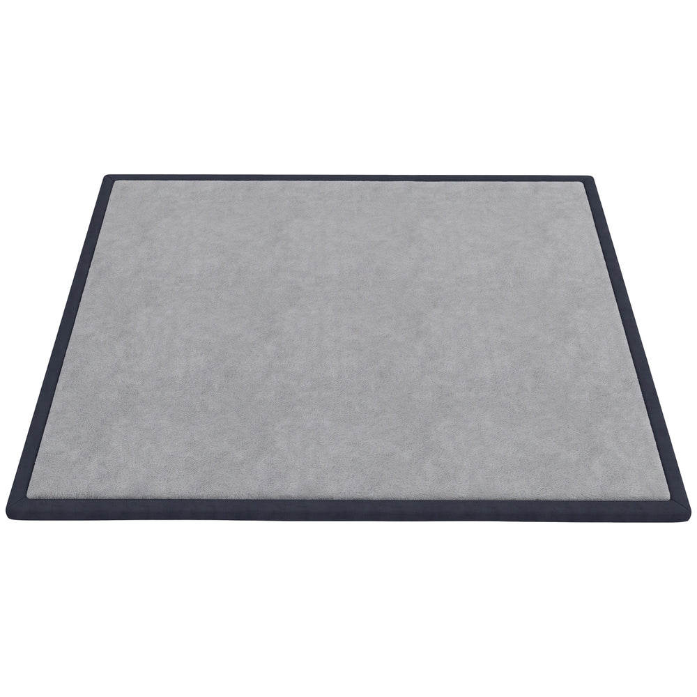 AIYAPLAY Baby Play Mat, 3CM Thick Foam Playmat Rug, Soft Flannel, Non-Slip, Water Resistant, Easy Care, 180 x 150 cm, Dark Grey