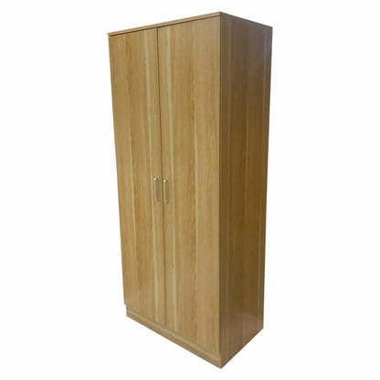 Wardrobe SLEEK 2 Door Wardrobe Oak Finish 80cm