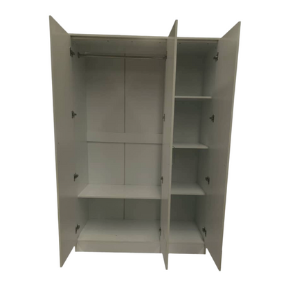 Wardrobe SLEEK 3 Door Wardrobe Grey 120cm