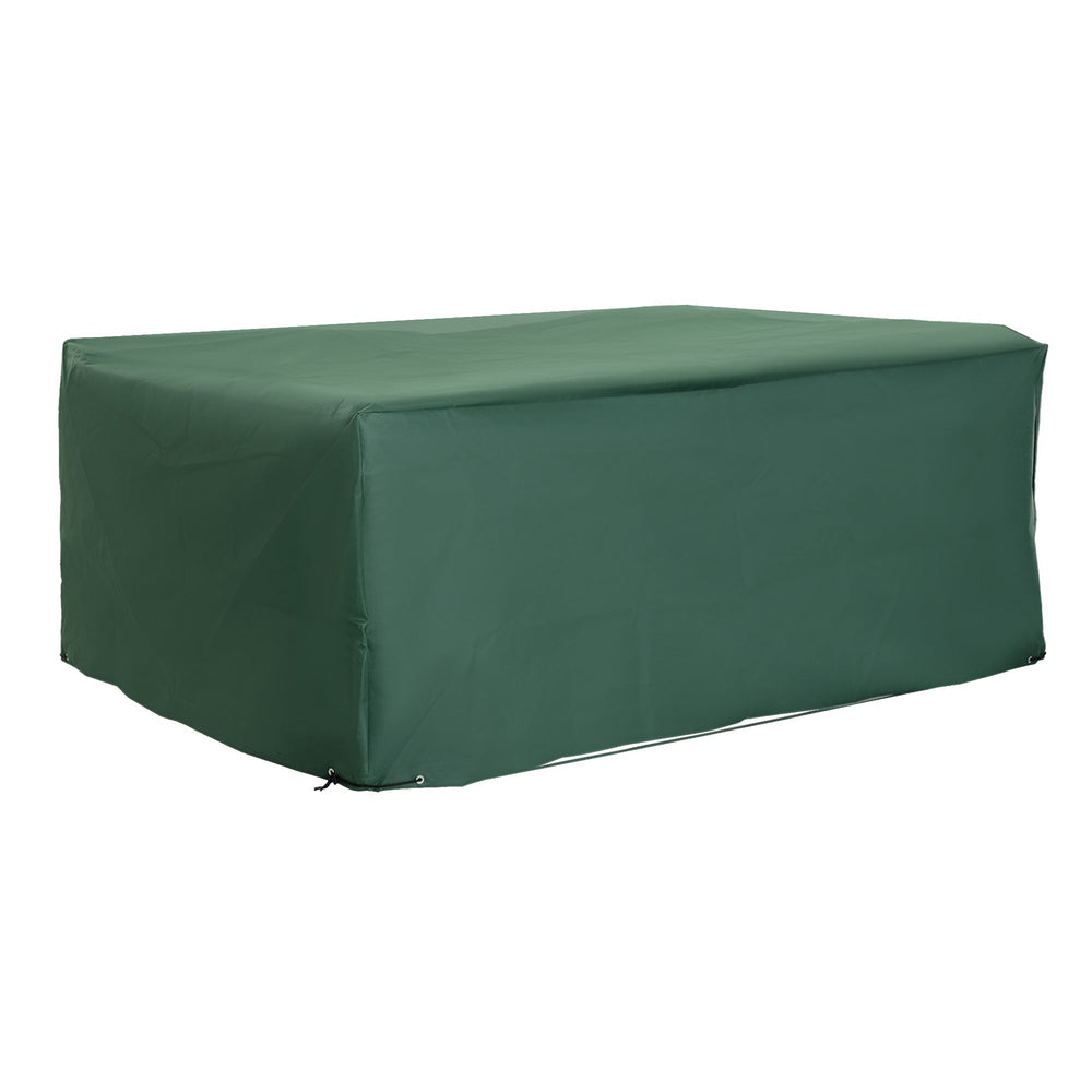 Outsunny Outdoor Garden Furniture Cover Waterproof, Anti-UV 600D Heavy Duty Oxford Fabric Patio Furniture Cover for Rectangular Sofa Table Set, Green, 210 x 140 x 80 cm