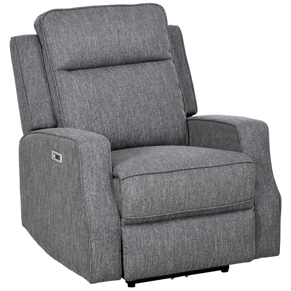 HOMCOM 150  Electric Reclining Chair, with USB port and Footrest - Charcoal Grey
