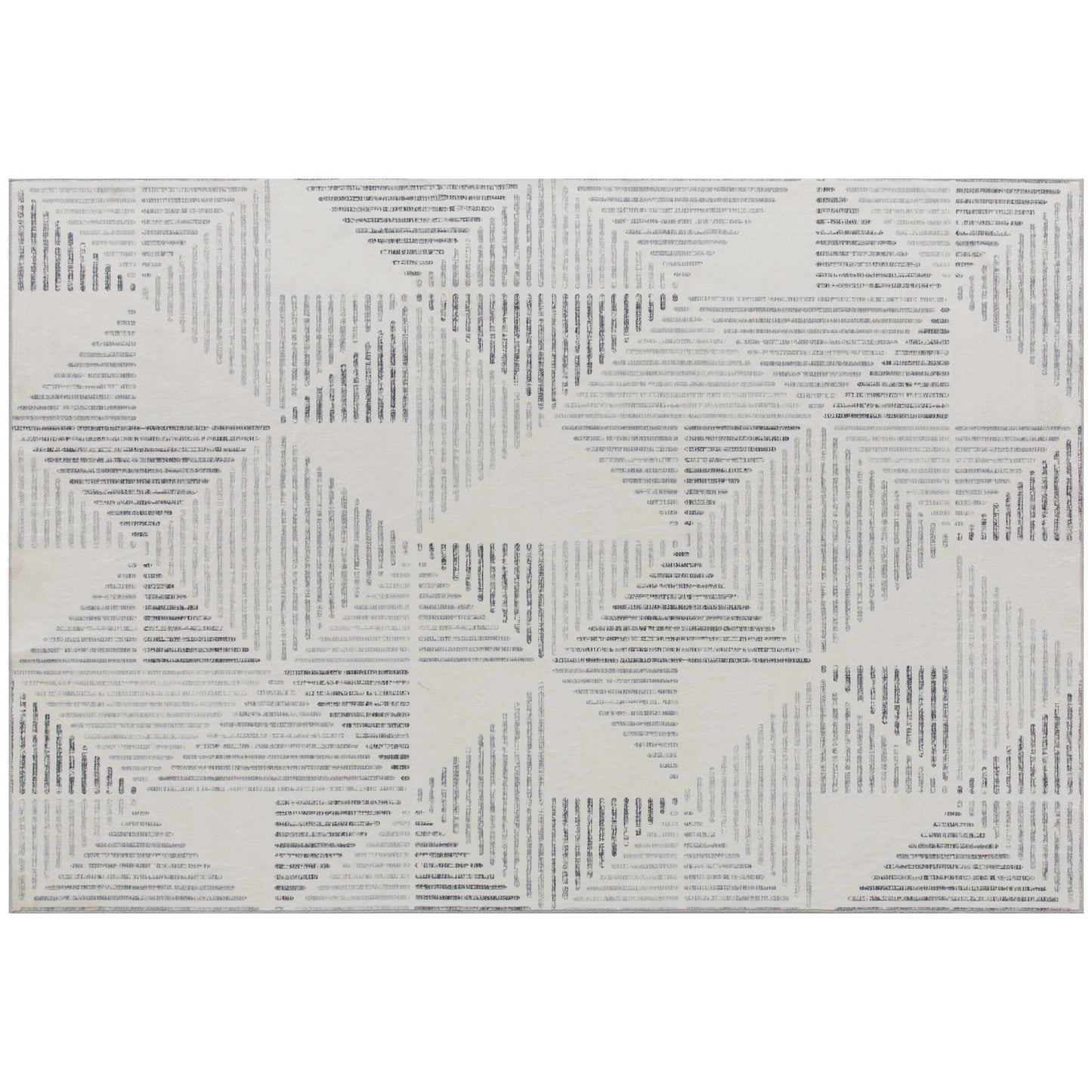 HOMCOM Modern Area Rug, Geometric Pattern Non-Slip Washable Rug, Soft Floor Carpet for Living Room, Bedroom, Dining Room, Home Office, 170 x 120 cm, Grey