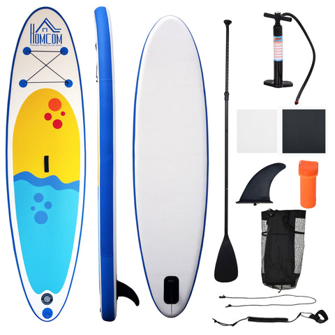HOMCOM Inflatable Stand Up Paddle Board, 10' x 30