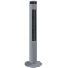 HOMCOM Oscillating Tower Fan Remote Control 3 Speed Modes Cooling Machine, Grey