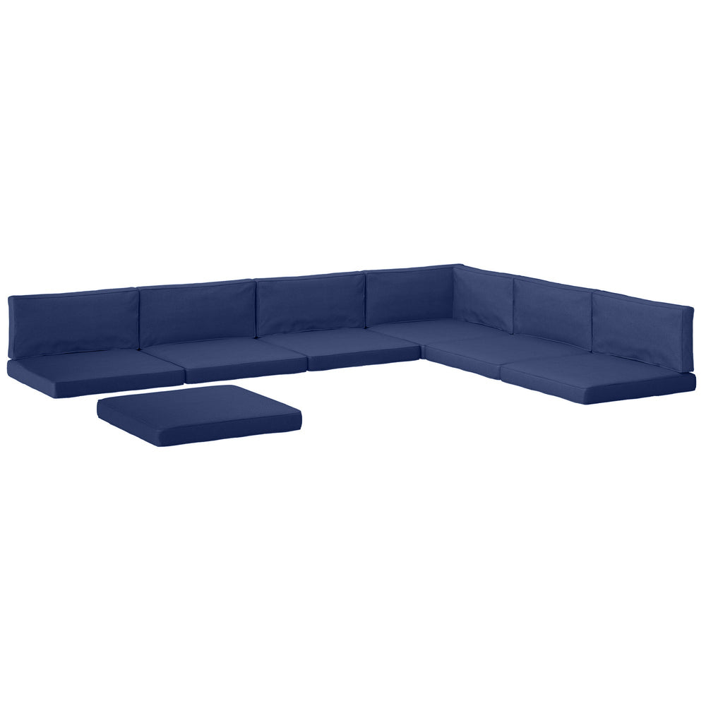 Outsunny 14-piece Dining Set Cushions - Dark Blue