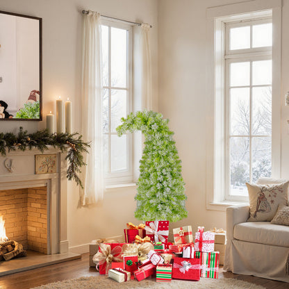 Whimsical Christmas Tree with Branch Tips and Warm White LED Lights-150 cm