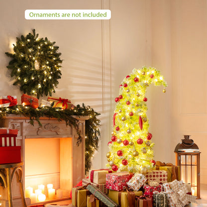 Whimsical Christmas Tree with Branch Tips and Warm White LED Lights-150 cm