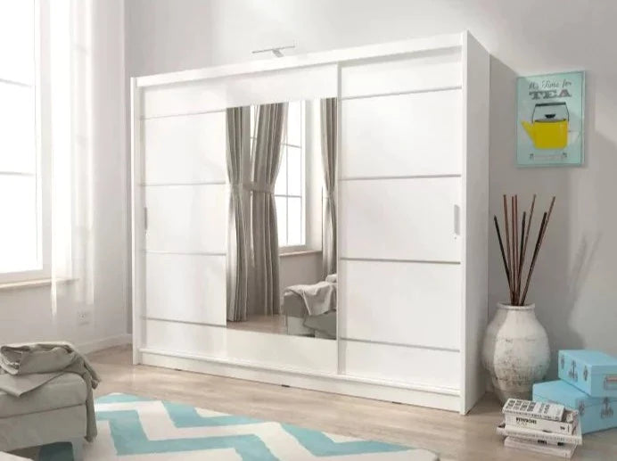 Twiki 250 Alu Wardrobe 250cm - White Matt