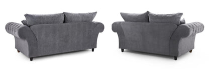 Windor Fabric Armchair - Grey