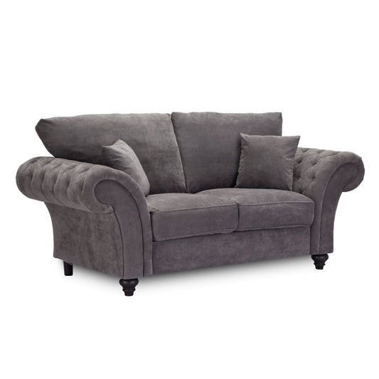 Windor Fabric 2 Seater Sofa - Grey