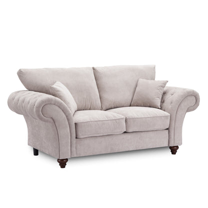 Windor Scatterback Fabric Large Corner Sofa - Stone