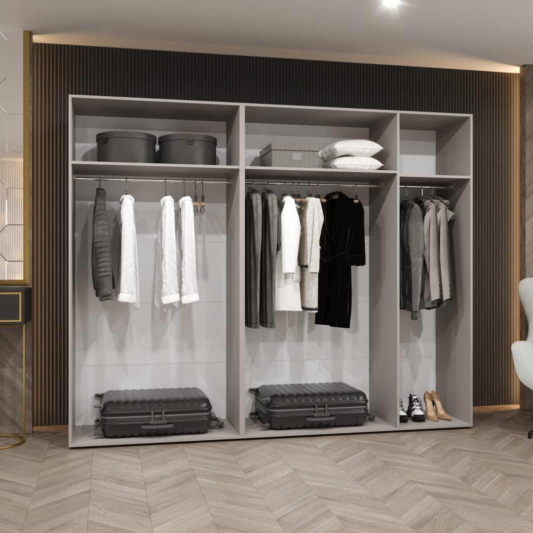 Alicante III Hinged Door Wardrobe 250cm