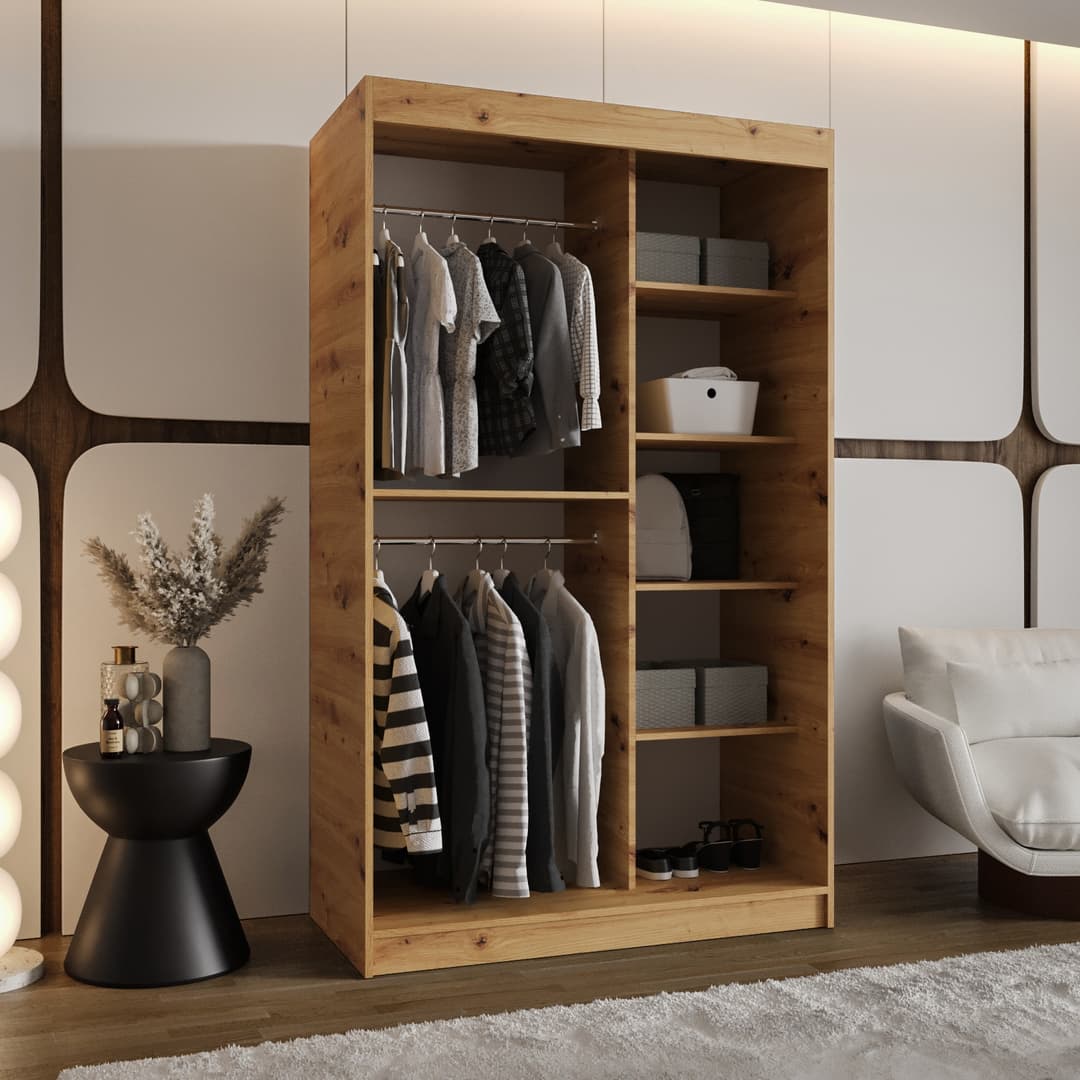 Lucy Sliding Door Wardrobe 120cm