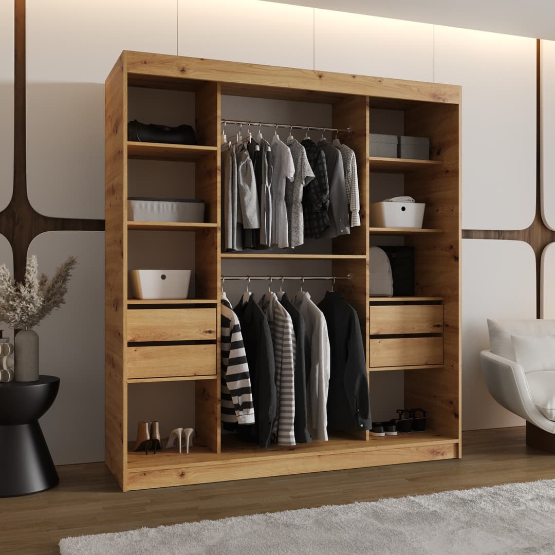 Milo Sliding Door Wardrobe 180cm