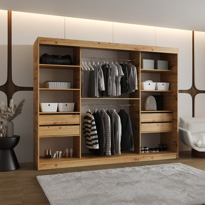 Moka Sliding Door Wardrobe 250cm