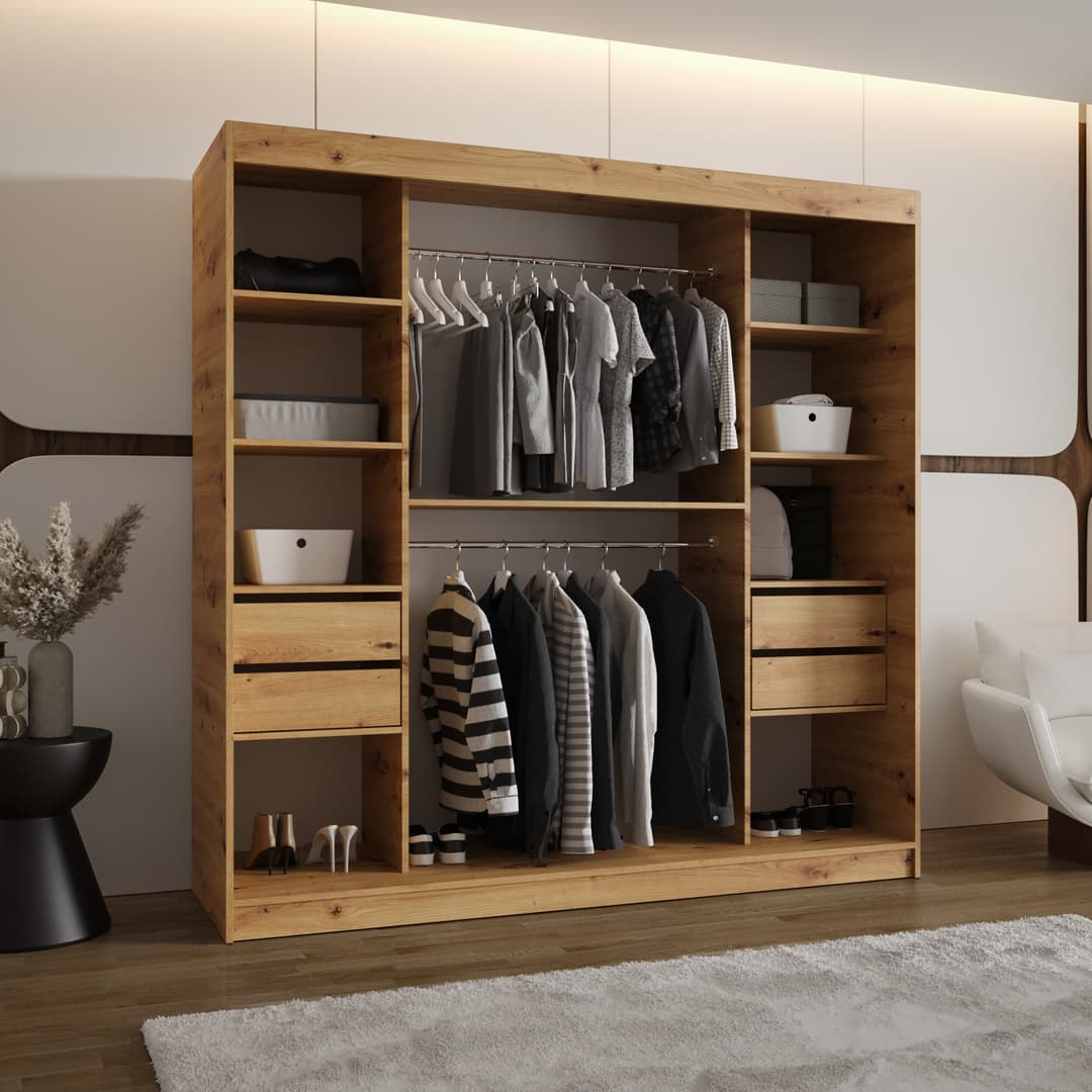 Royal Sliding Door Wardrobe 200cm