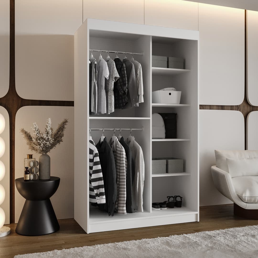 Rossa Sliding Door Wardrobe 120cm