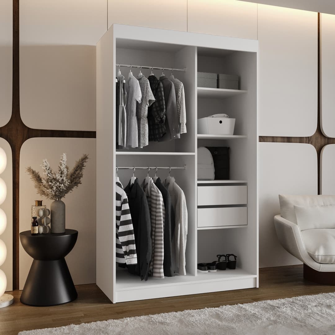 Milo Sliding Door Wardrobe 120cm