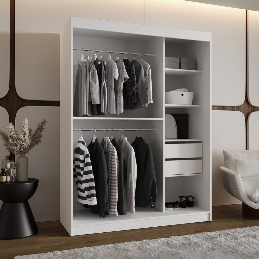 Royal Sliding Door Wardrobe 150cm