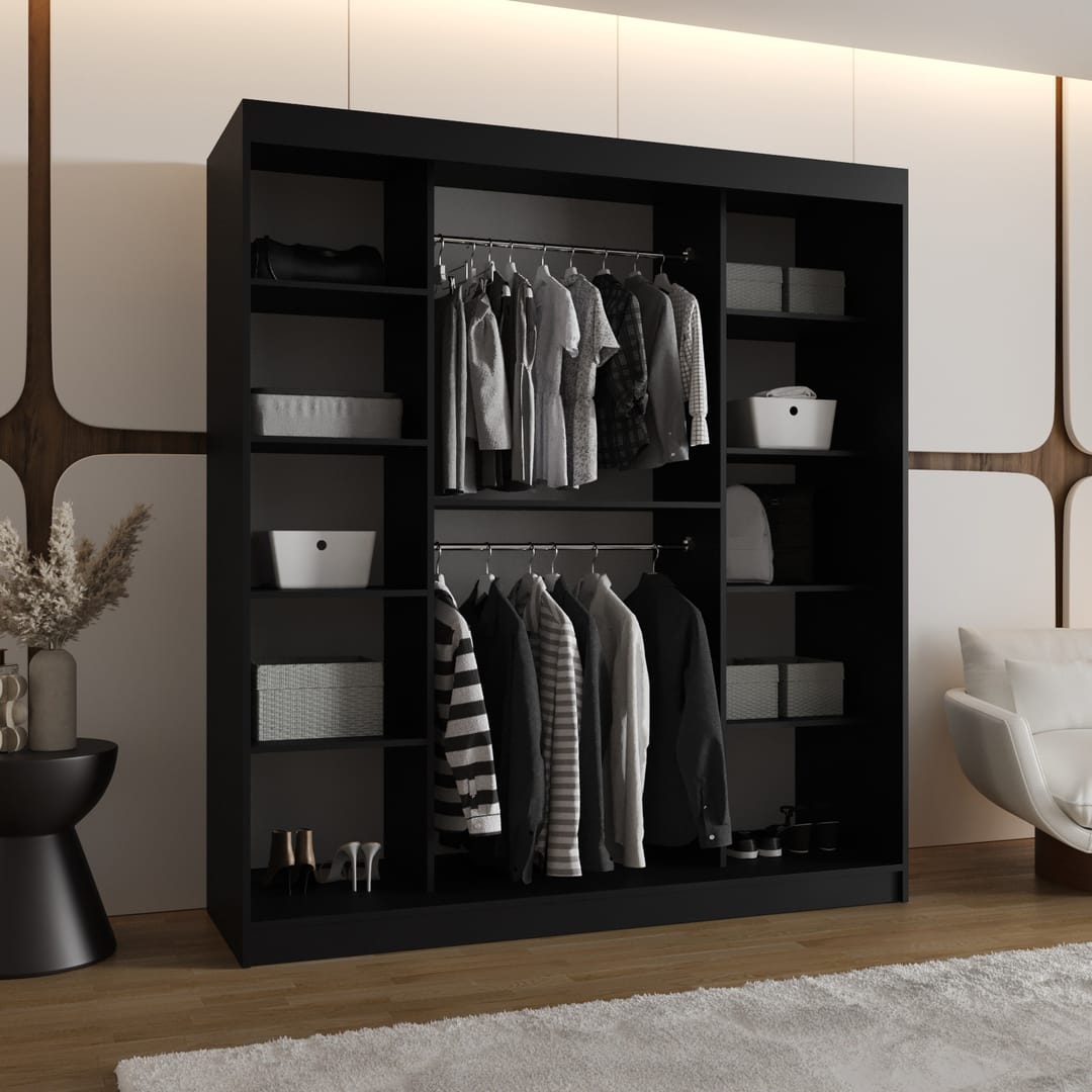 Bahrain III Sliding Door Wardrobe 180cm