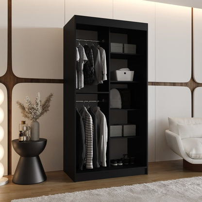 Moka Sliding Door Wardrobe 100cm
