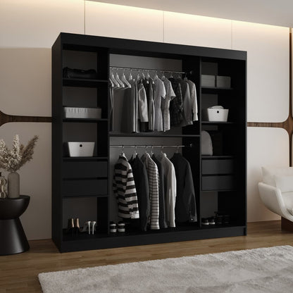 Moka Sliding Door Wardrobe 200cm