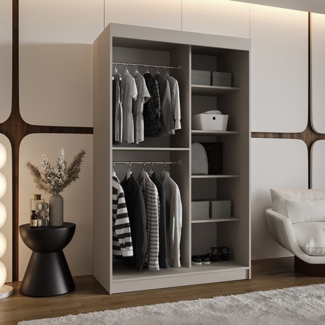 Rubino T1 Sliding Door Wardrobe 120cm