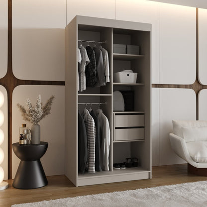 Rubino V4 Sliding Door Wardrobe 100cm