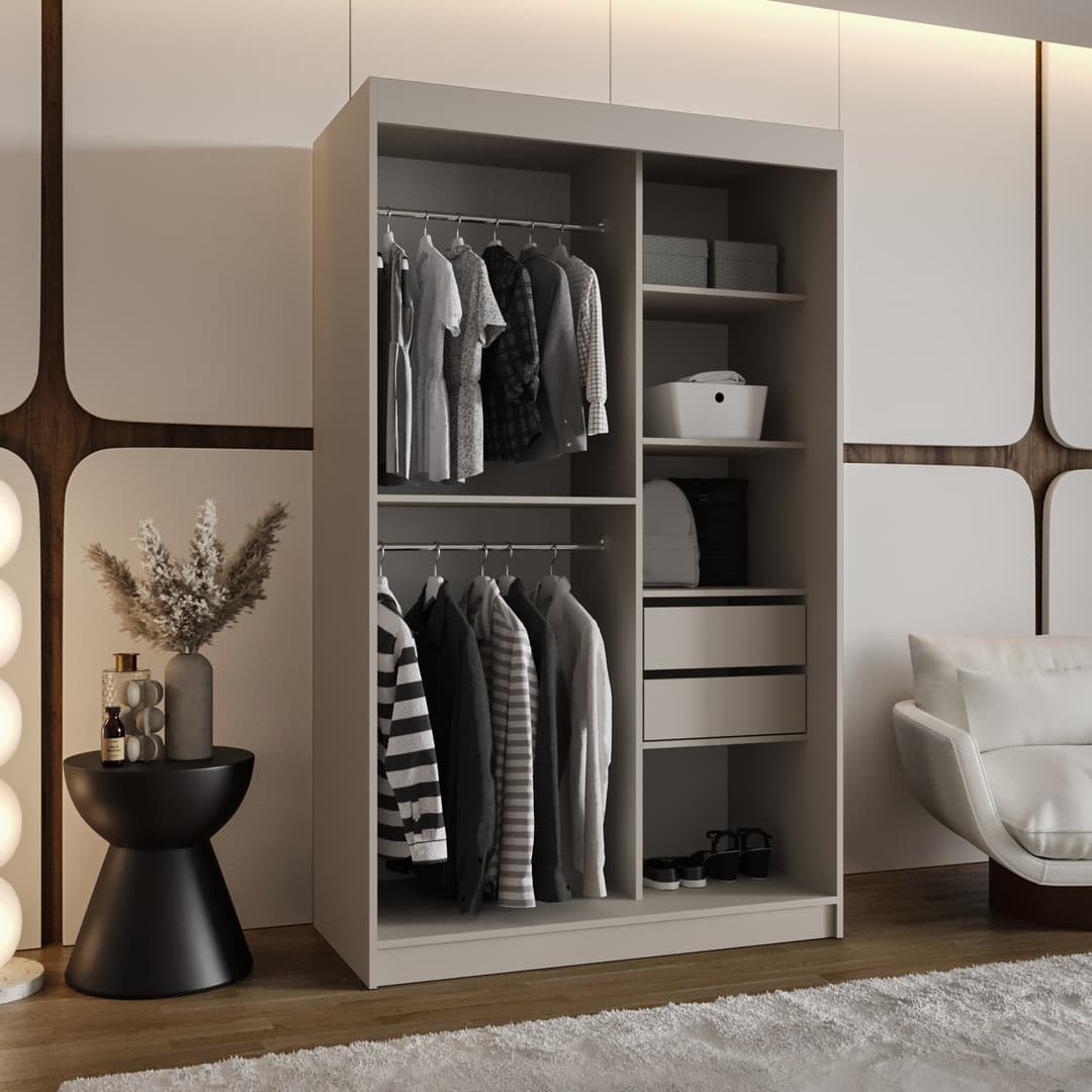 Rubino V2 Sliding Door Wardrobe 120cm