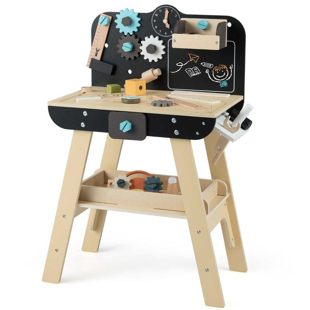 Wooden Construction Tools Workshop with Toy Tools and Accessories