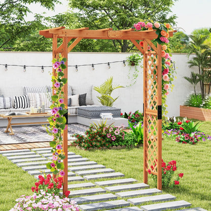 Wooden Garden Arch for Party Ceremony Wedding Backyard Lawn