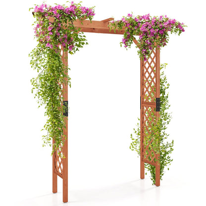 Wooden Garden Arch for Party Ceremony Wedding Backyard Lawn
