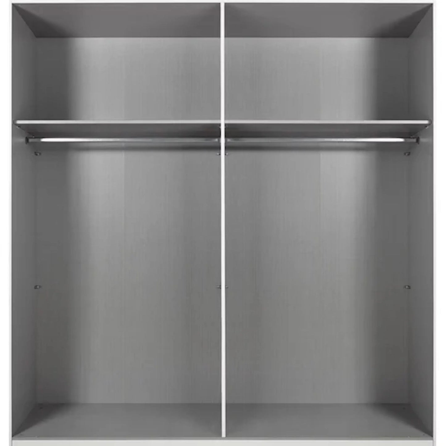 Sliding Wardrobe ANVAST 2 Door Mirrored Wardrobe Grey 225cm