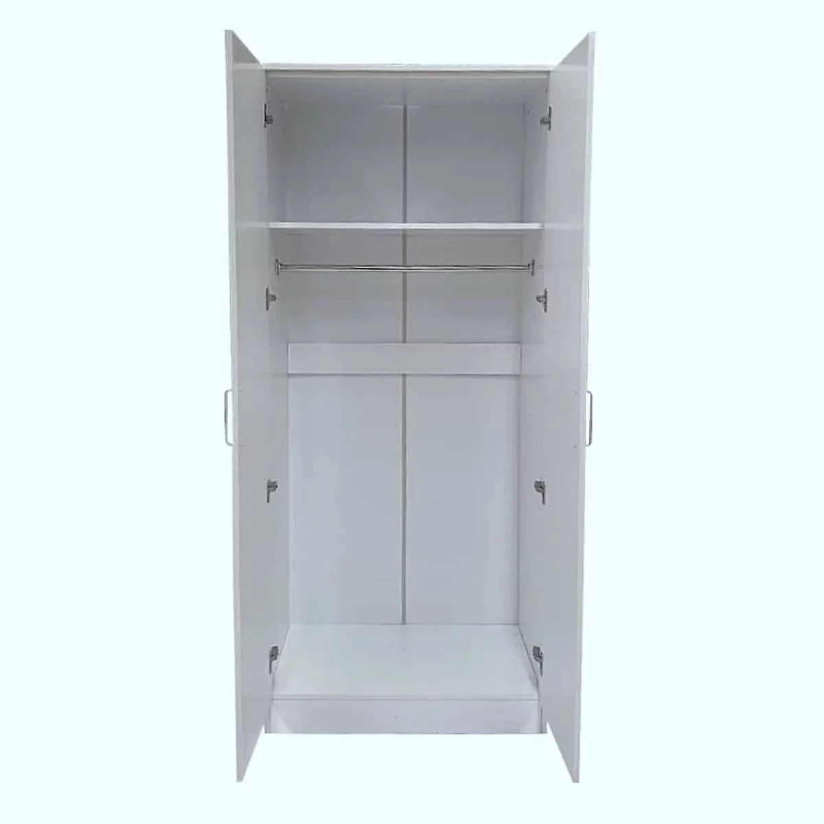 Wardrobe SLEEK 2 Door Wardrobe White 80cm