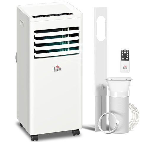 HOMCOM Portable Air Conditioner 5000 BTU, 4-in-1 Cooling, Dehumidifier, Fan, Sleep Mode, Air Conditioning Unit with Digital Display & Remote Control, 24H Timer, Window Venting Kit, for Room up to 18√£≈Ω¬°