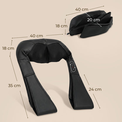 HOMCOM Neck and Shoulder Massager with Heat, Deep Tissue Shiatsu 3D Kneading Massager for Neck, Back, Waist, Foot and Leg