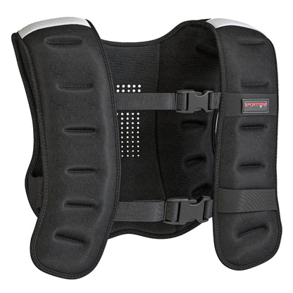 SPORTNOW Weighted Vest, 5 kg Weight Vest with Adjustable Straps, Reflective Strips, Black