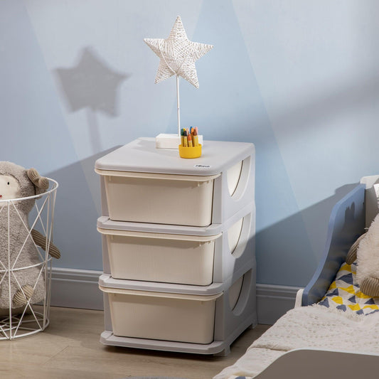 ZONEKIZ Kids Storage - White Chest Drawer