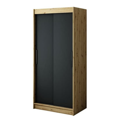 Leto T Sliding Door Wardrobe 100cm