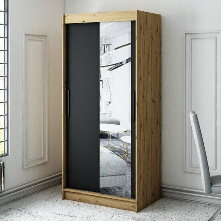 Leto T2 Sliding Door Wardrobe 100cm