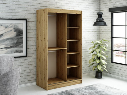 Leto T Sliding Door Wardrobe 120cm