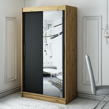 Leto T2 Sliding Door Wardrobe 120cm